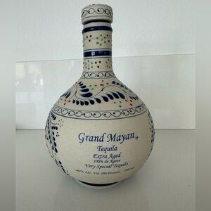 Grand Mayan extra aged empty Tequila Bottle 750 ml